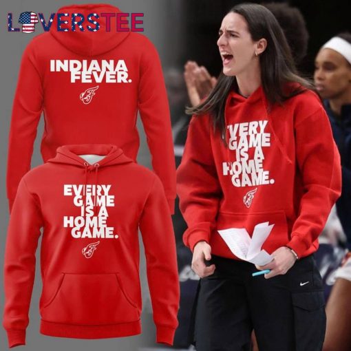 Indiana Fever Caitlin Clark “Every Game is a Home Game” Special Red Hoodie