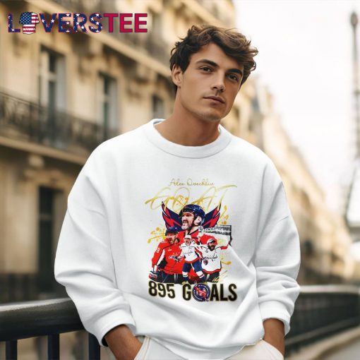 Alex Ovechkin Goal No. 895 Washington Capitals Shirt