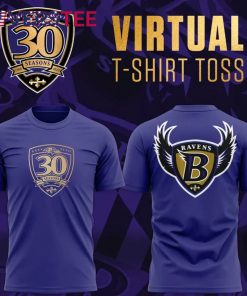 Baltimore Ravens Virtual 30th Season T-shirt