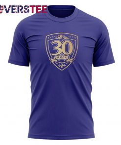 Baltimore Ravens Virtual 30th Season T-shirt