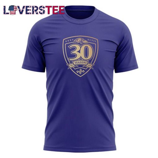 Baltimore Ravens Virtual 30th Season T-shirt