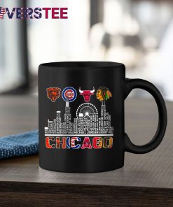 Chicago Bears Cubs Bulls And Blackhawks Skyline Shirt