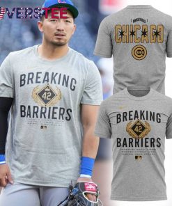 Chicago Cubs Special New Jackie Robinson Black Breakin’ Barriers Legend CC T-Shirt