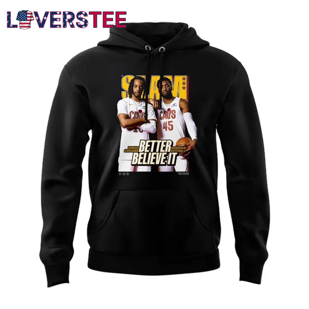 Cleveland Cavaliers SLAM Donovan Mitchell Darius Cover Black Hoodie Cleveland Cavaliers SLAM Donovan Mitchell Darius Cover Black Hoodie