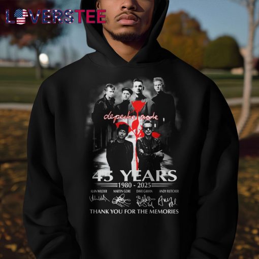 Depeche Mode World Tour 45 Years Signature Shirt