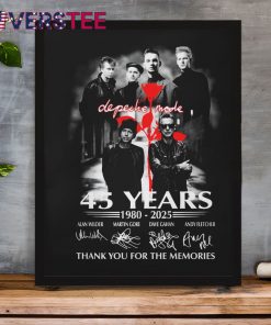 Depeche Mode World Tour 45 Years Signature Shirt