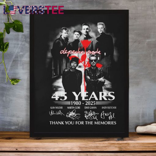 Depeche Mode World Tour 45 Years Signature Shirt