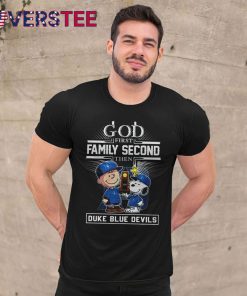 Duke x Peanuts x God First Family Second Then Premium Shirt