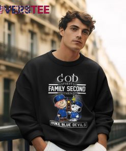 Duke x Peanuts x God First Family Second Then Premium Shirt