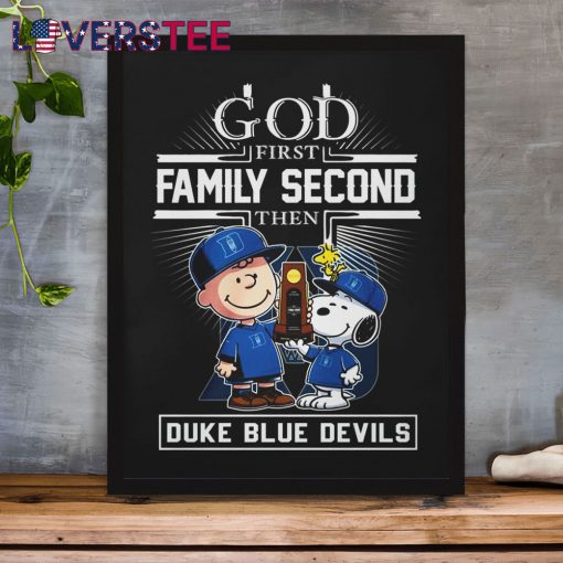 Duke x Peanuts x God First Family Second Then Premium Shirt