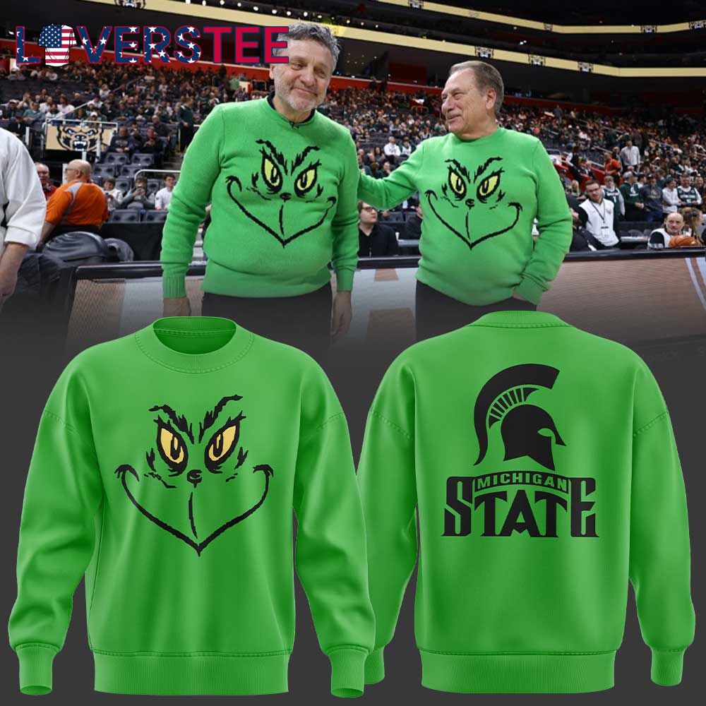 Michigan State Merry Grinchmas From Tom Izzo Sweatshirt Michigan State Merry Grinchmas From Tom Izzo Sweatshirt