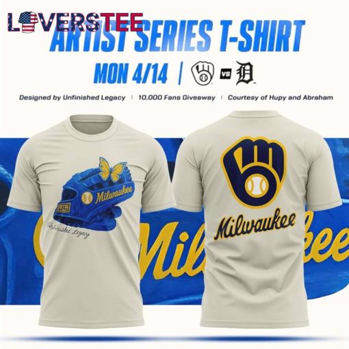 Milwaukee Brewers 4/14 Artist Series Limited Edition T-shirt