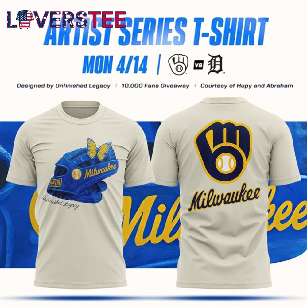 Milwaukee Brewers 414 Artist Series Limited Edition Tshirt Milwaukee Brewers 414 Artist Series Limited Edition Tshirt