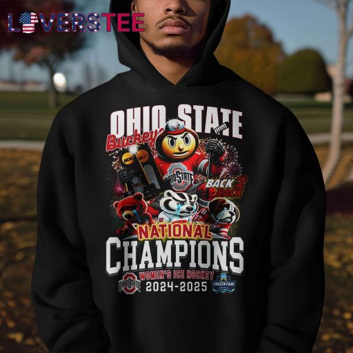 Ohio State Buckeyes Back 2 Back Ice Hockey 2024 2025 Shirt
