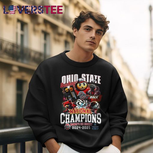 Ohio State Buckeyes Back 2 Back Ice Hockey 2024 2025 Shirt