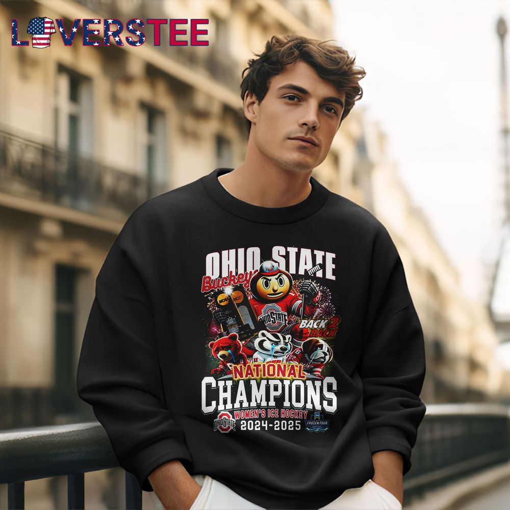 Ohio State Buckeyes Back 2 Back Ice Hockey 2024 2025 Shirt Ohio State Buckeyes Back 2 Back Ice Hockey 2024 2025 Shirt