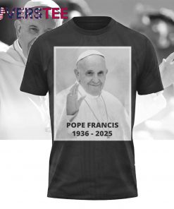 Pope Francis 1936–2025 Black Shirt