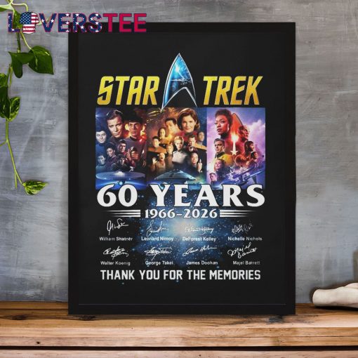 Star Trek 60 Years 1966-2026 Signature Shirt