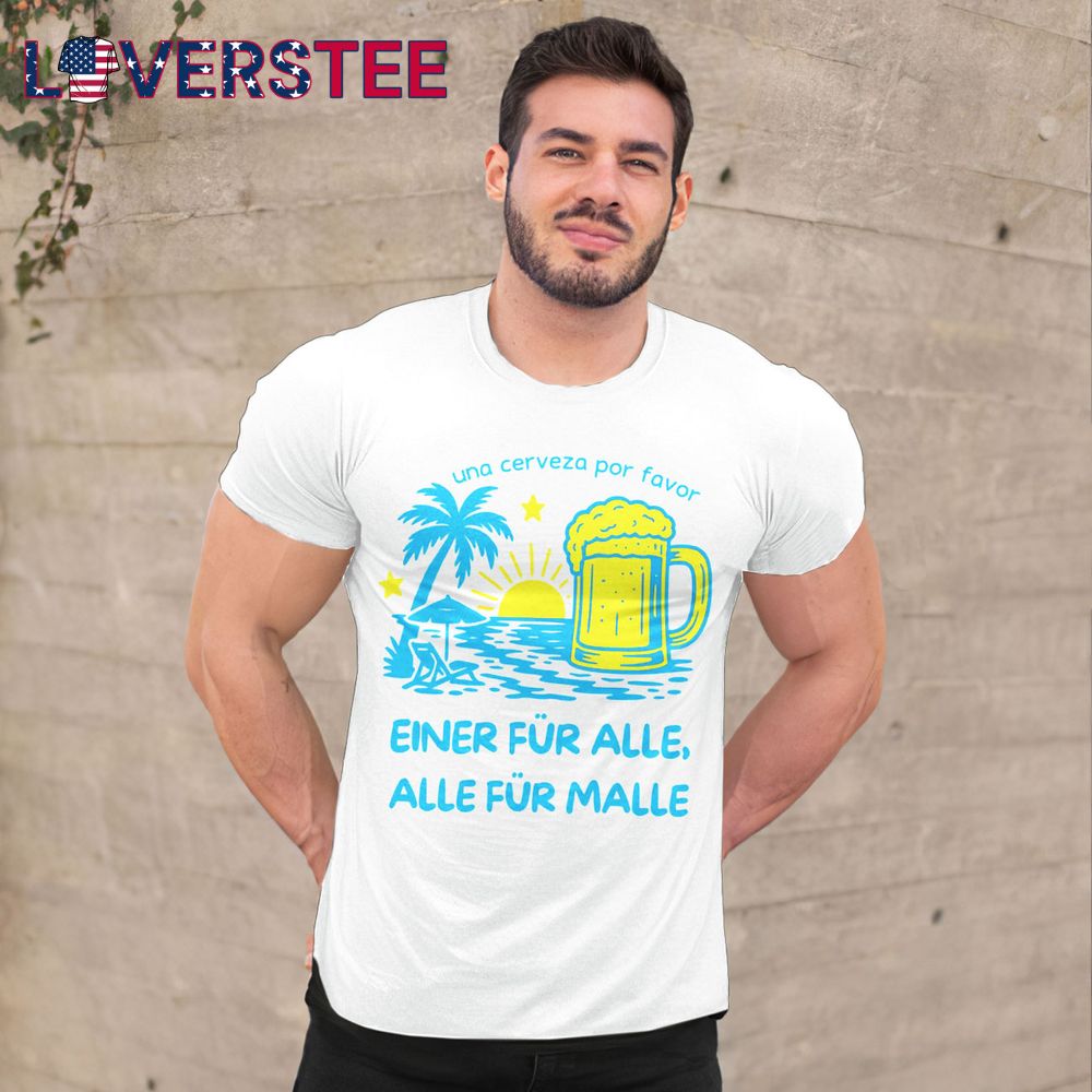 Una Cerveza por Favor Premium Shirt Una Cerveza por Favor Premium Shirt