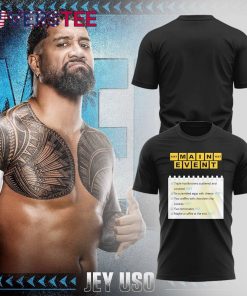 WWE x Jey Uso Limited Edition Black Shirt