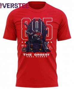 Washington Capitals Alex Ovechkin 895 Career Goals Throne T-Shirt