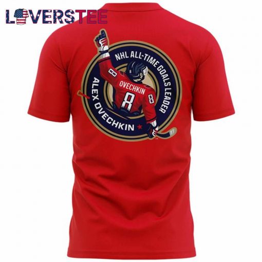 Washington Capitals Alex Ovechkin 895 Career Goals Throne T-Shirt