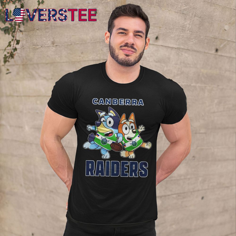 Bluey Inspired Canberra Raiders Shirt Bluey Inspired Canberra Raiders Shirt