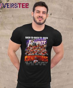 Buffalo Bandits 2025 Back To Back To Back Champs Shirt