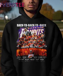 Buffalo Bandits 2025 Back To Back To Back Champs Shirt