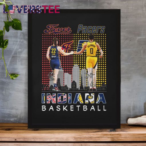 Caitlin Clark and Tyrese Haliburton Indiana Basketball Fever and Pacers Shirt