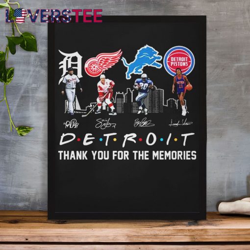 Detroit Sports Thank You For The Memories Shirt