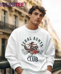 Feral Aunts Social Club The Cool Aunt Pregnancy Raccoon Shirt