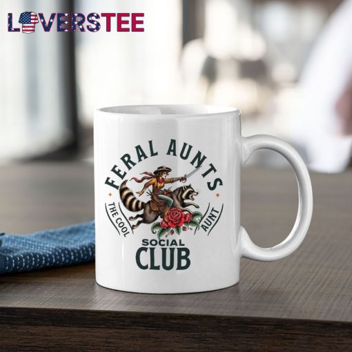 Feral Aunts Social Club The Cool Aunt Pregnancy Raccoon Shirt