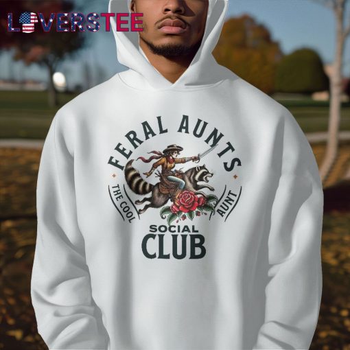 Feral Aunts Social Club The Cool Aunt Pregnancy Raccoon Shirt