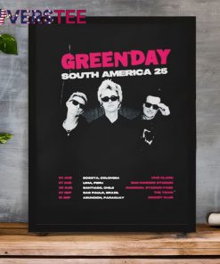 Green Day South America 25 Tour 2025 Cities Dates Shirt