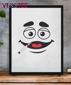 Grimace Monster Smoking Funny Shirt