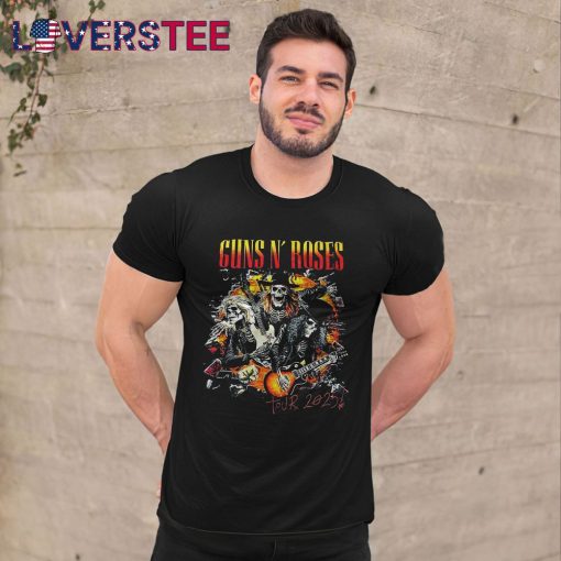 Guns N’ Roses 2025 Tour Skeletons Dates Shirt