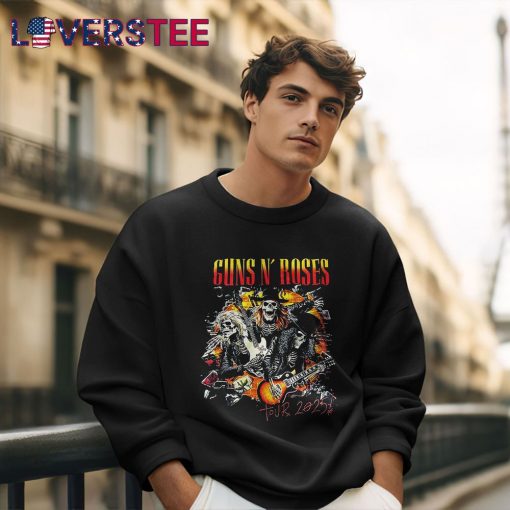 Guns N’ Roses 2025 Tour Skeletons Dates Shirt