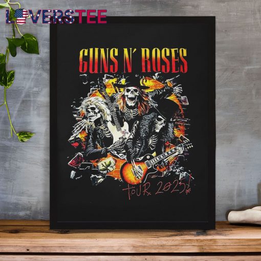 Guns N’ Roses 2025 Tour Skeletons Dates Shirt