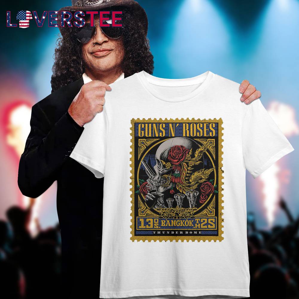 Guns N Roses Bangkok 2025 White TShirt Guns N Roses Bangkok 2025 White TShirt