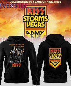 Kiss Special New Celebrating 50 Years Of Kiss Army Hoodie