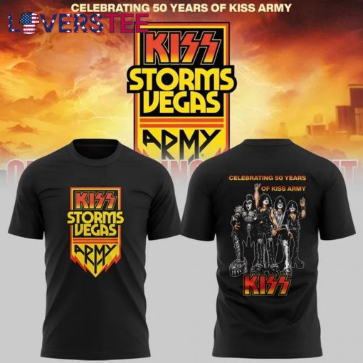 Kiss Special New Celebrating 50 Years Of Kiss Army T-Shirt