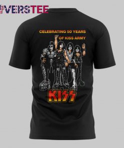 Kiss Special New Celebrating 50 Years Of Kiss Army TShirt