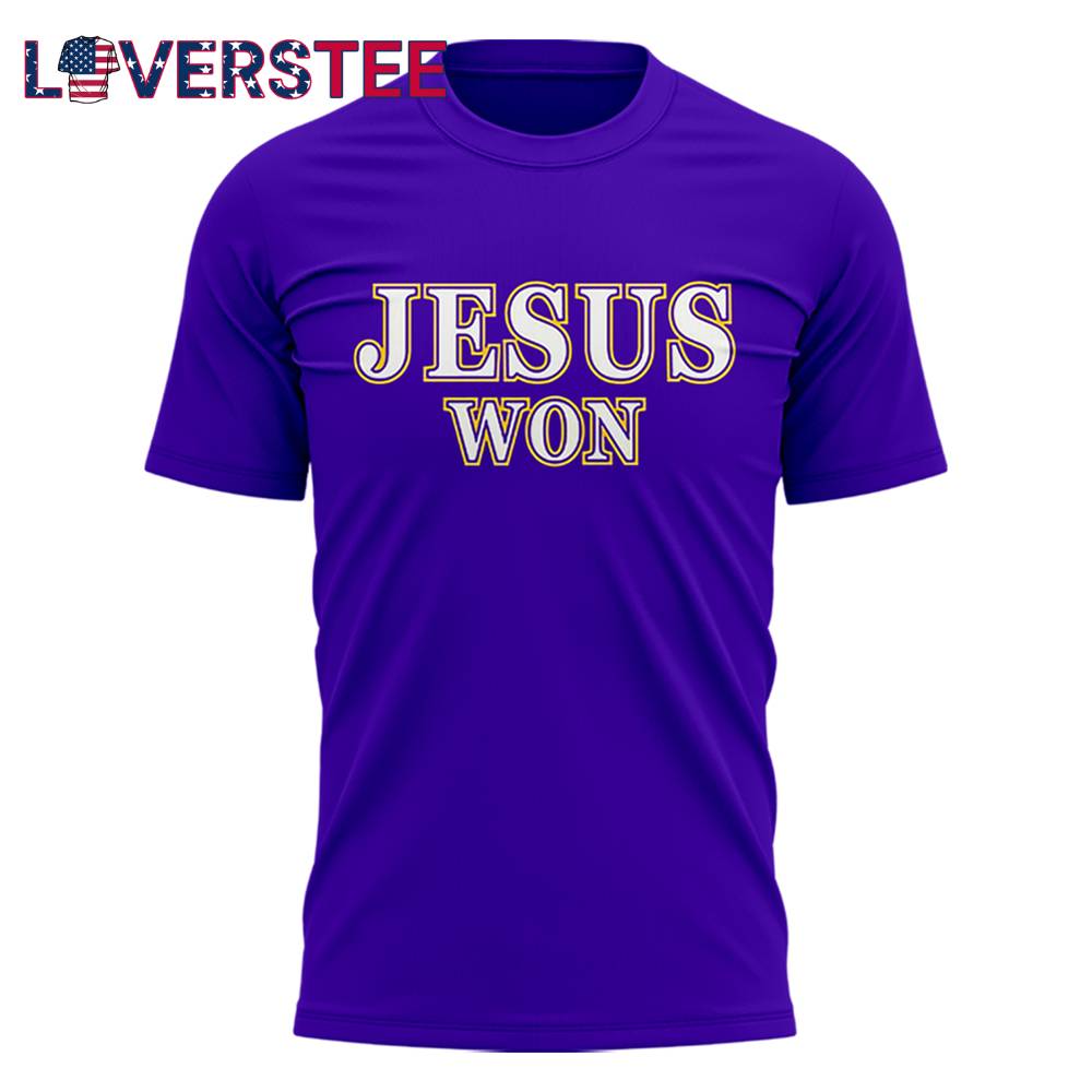 LSU Tigers x Jesus Won Purple Limited Edition Tshirt LSU Tigers x Jesus Won Purple Limited Edition Tshirt