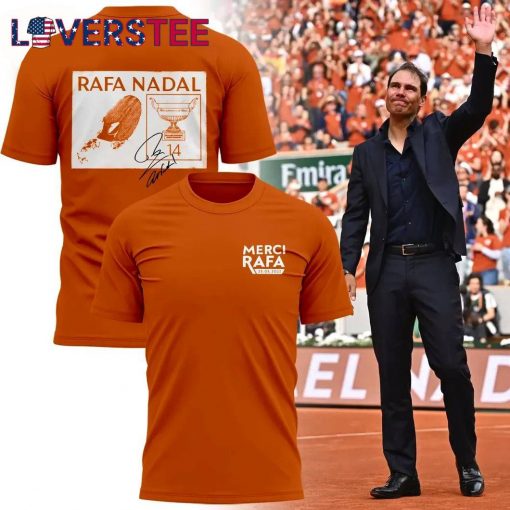 Official Merci Rafa United Tennis Fans in Gratitude to Rafael Nadal 2025 Tee