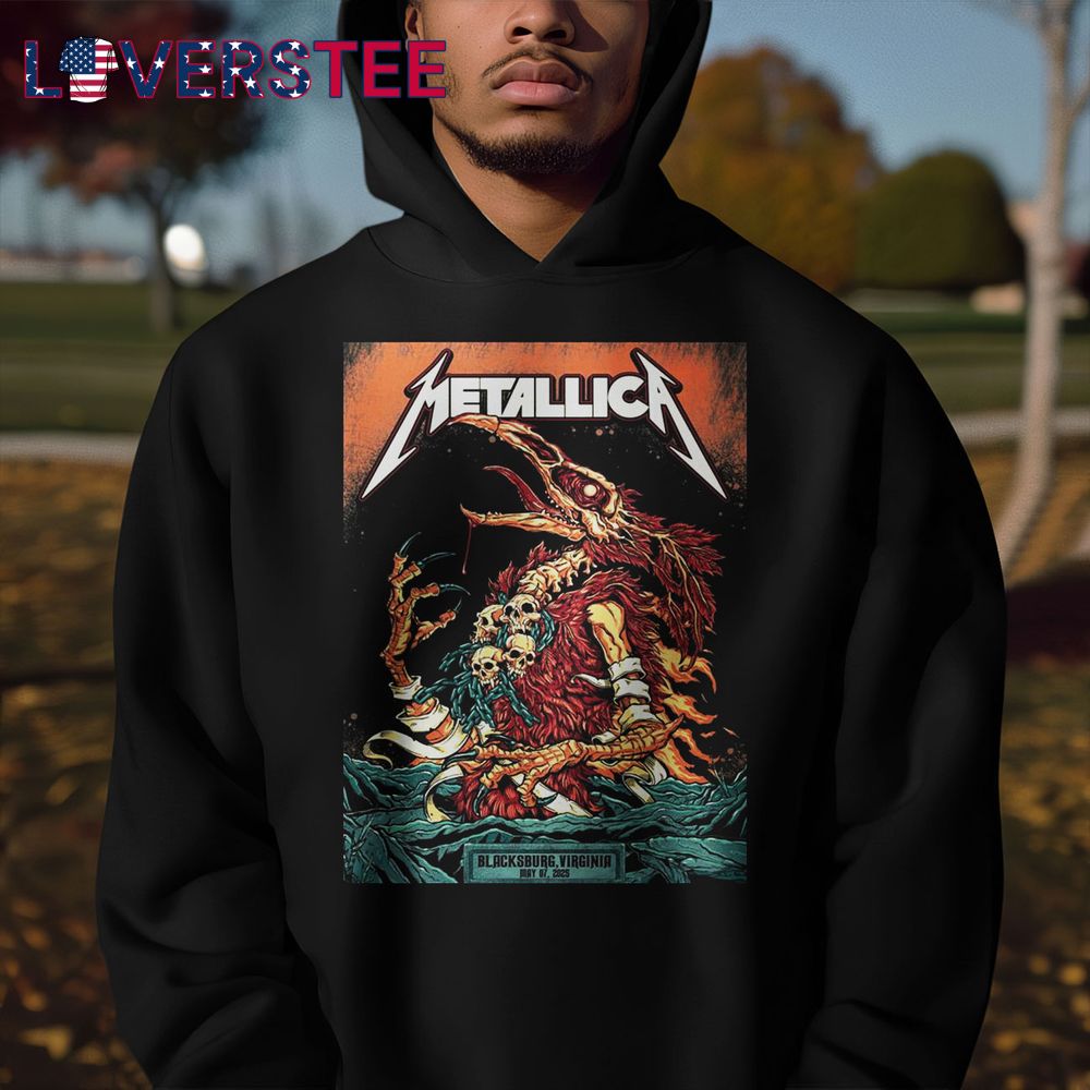 Metallica Blacksburg Virginia 2025 Concert Shirt Metallica Blacksburg Virginia 2025 Concert Shirt