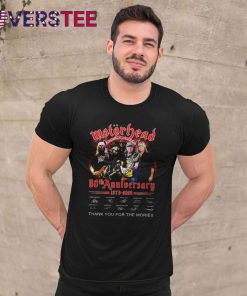 Motorhead 50th Anniversary 19752025 Thank You For The Memories Shirt