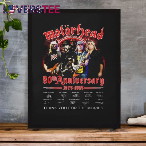 Motorhead 50th Anniversary 1975-2025 Thank You For The Memories Shirt