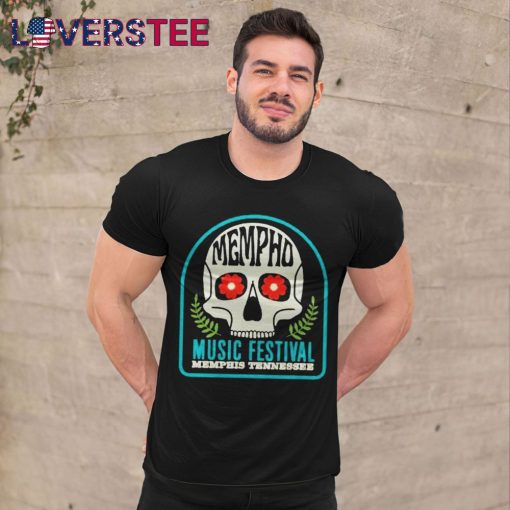 RiverBeat Music Festival Mempho Skull Shirt
