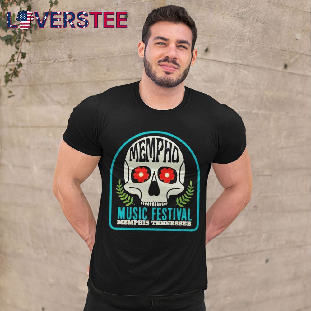 RiverBeat Music Festival Mempho Skull Shirt RiverBeat Music Festival Mempho Skull Shirt